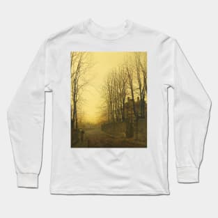 Late Autumn by John Atkinson Grimshaw Long Sleeve T-Shirt